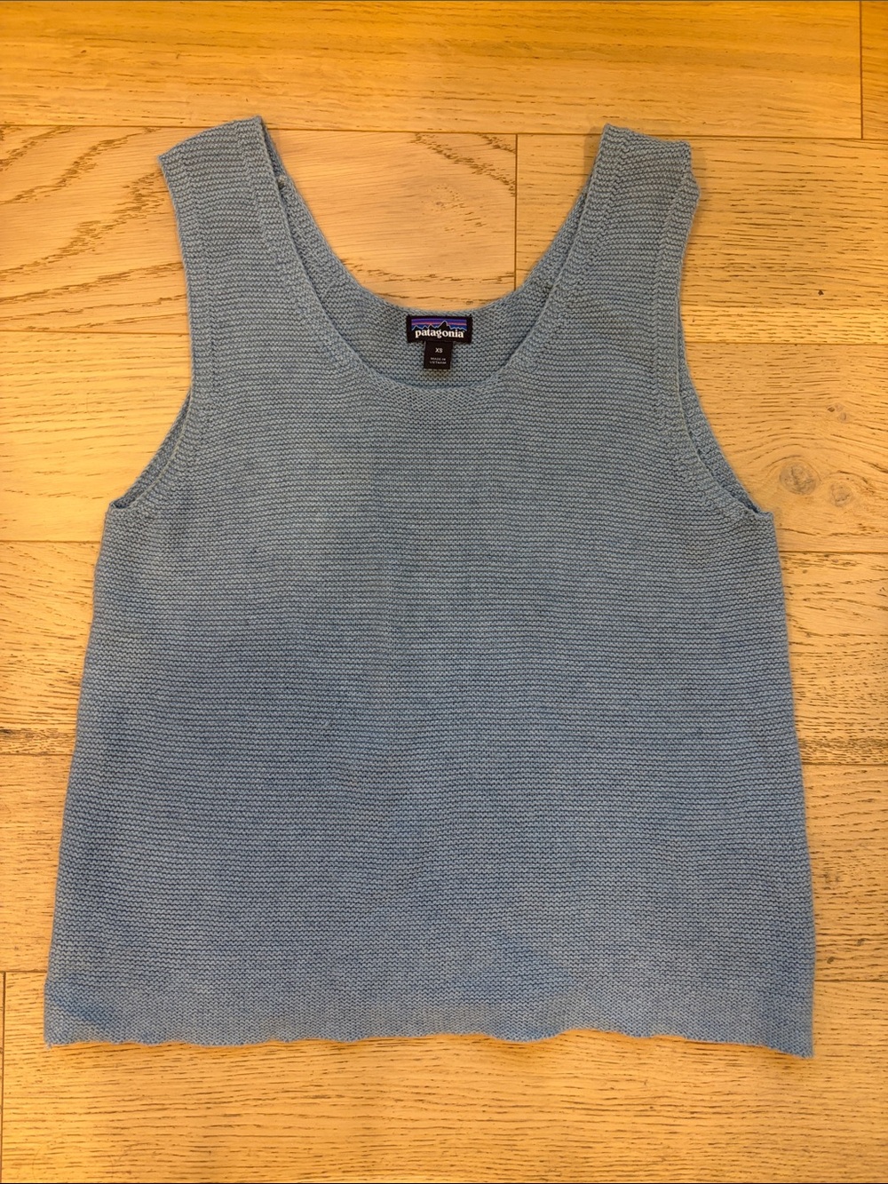 XS Patagonia Women's Sky Blue Knit Tank Top